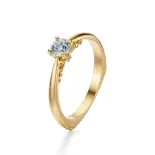 Pierścionek złoty z diamentem AJPZ_074